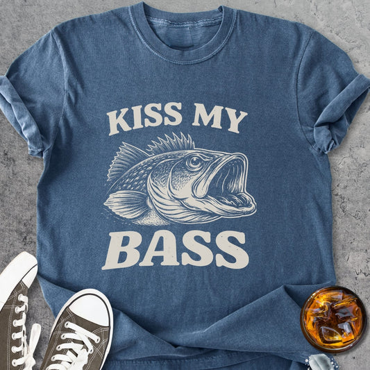 Kiss My Bass - Vintage Heavyweight Tee