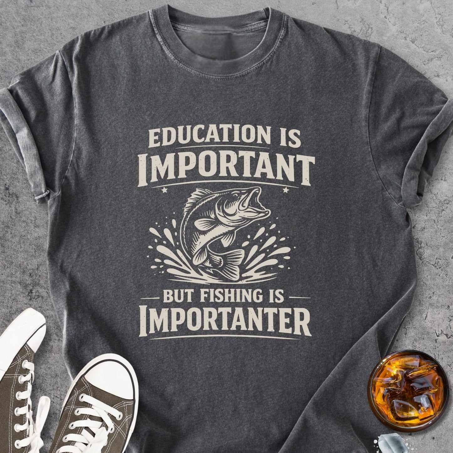 Education Is Important - Vintage Heavyweight Tee