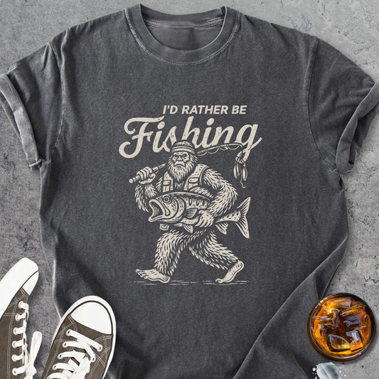 I'd Rather Be Fishing - Vintage Heavyweight Tee