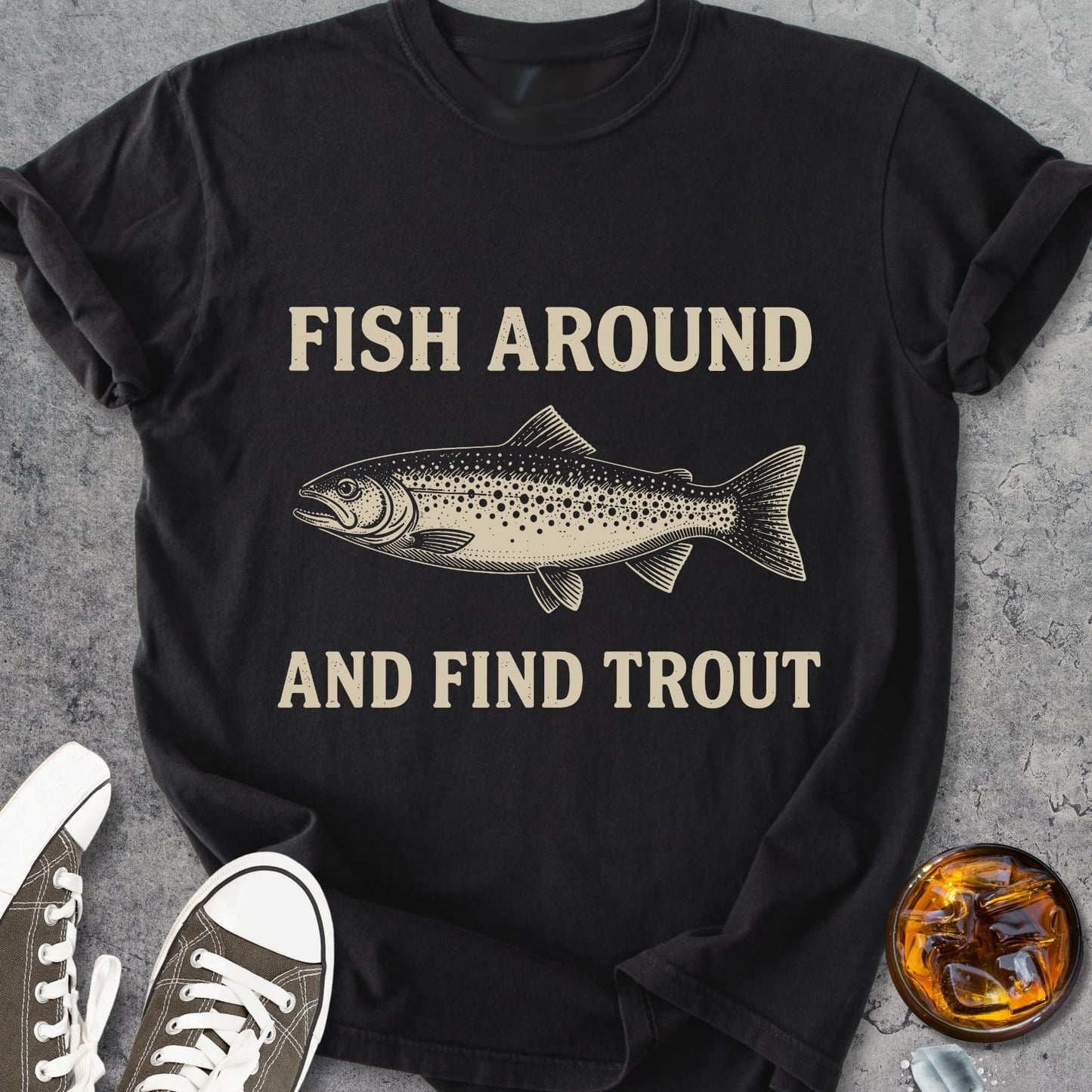 Fish Around - Vintage Heavyweight Tee