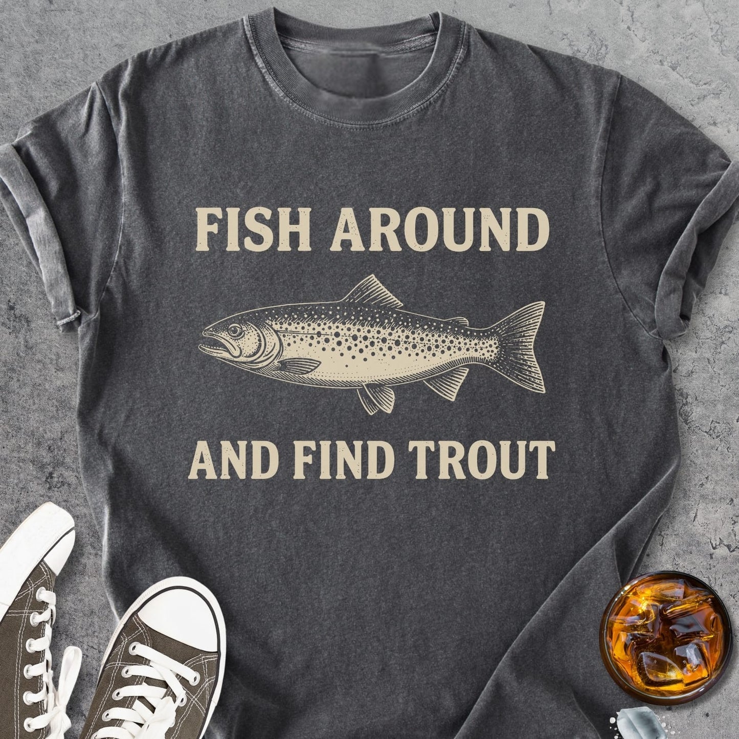Fish Around - Vintage Heavyweight Tee