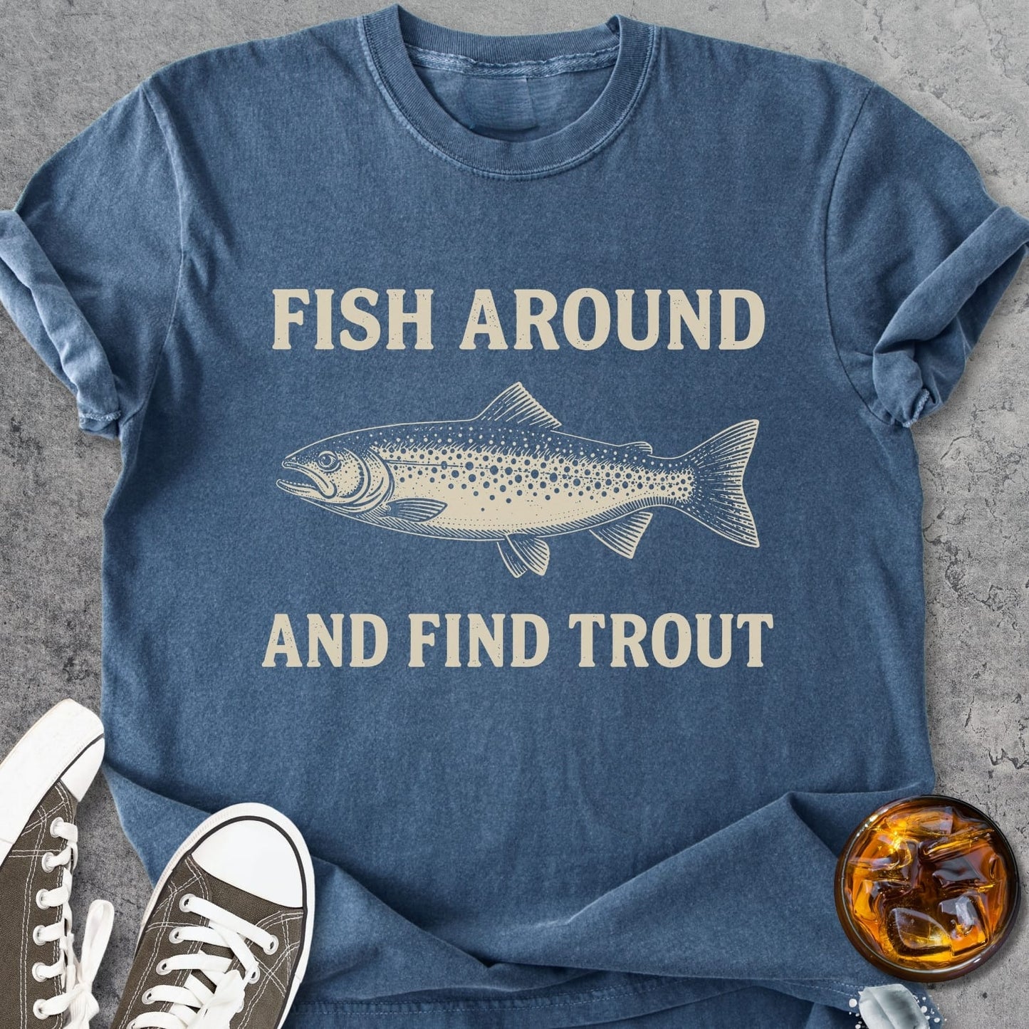 Fish Around - Vintage Heavyweight Tee