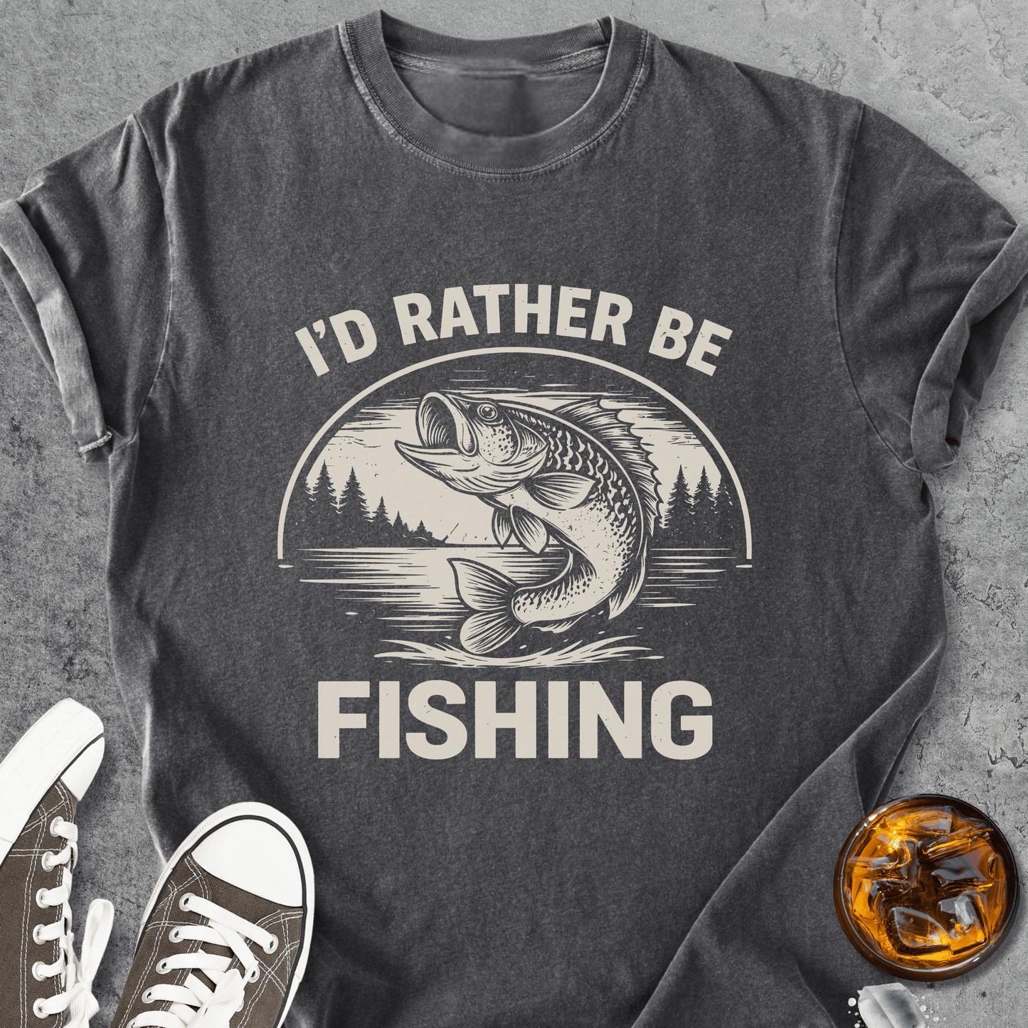 Rather Be Fishing - Vintage Heavyweight Tee