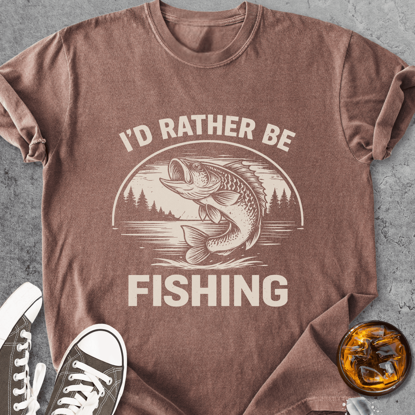 Rather Be Fishing - Vintage Heavyweight Tee