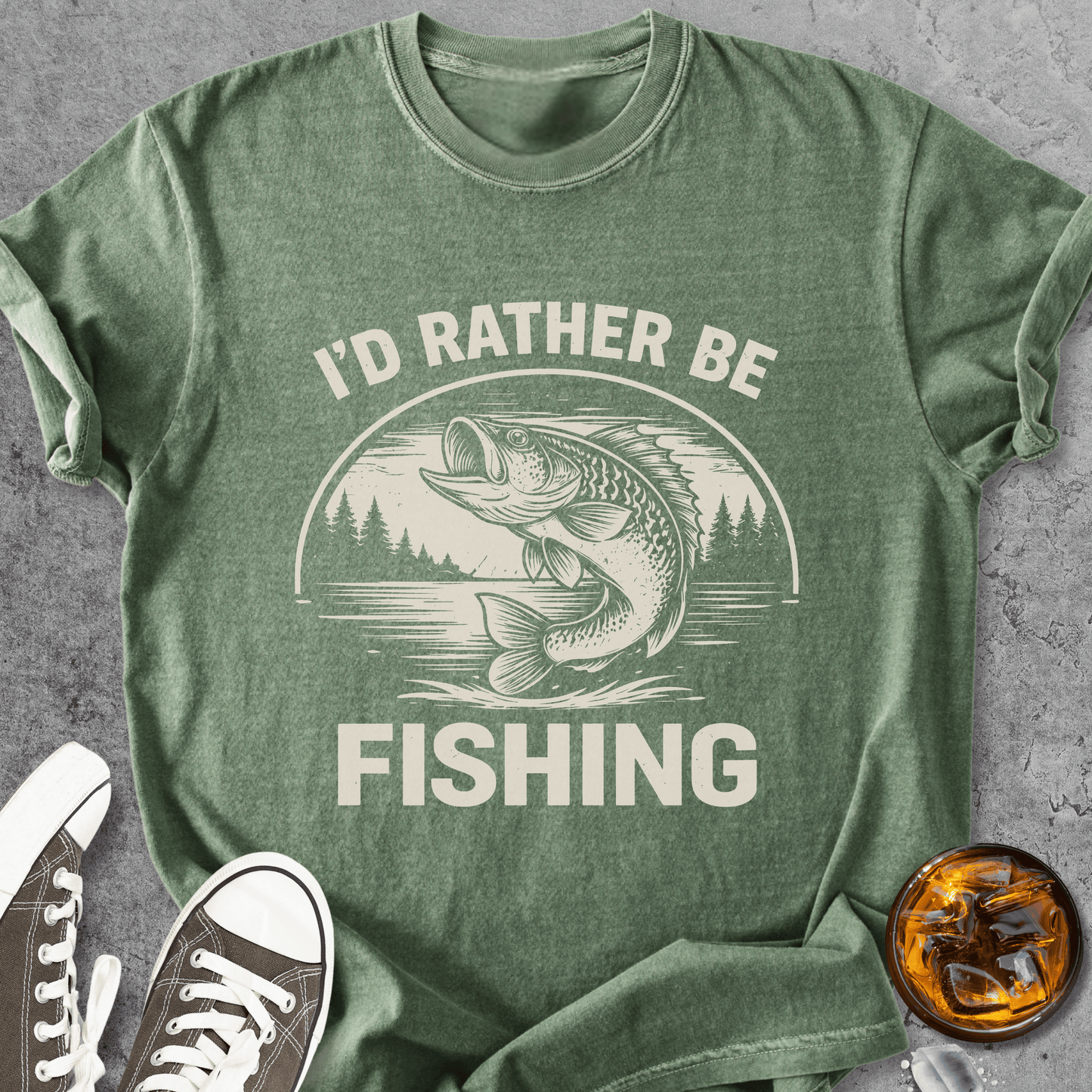 Rather Be Fishing - Vintage Heavyweight Tee