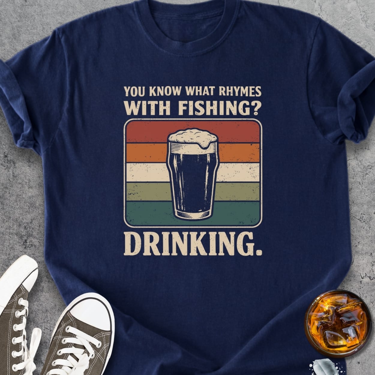 What Rhymes With Fishing - Vintage Heavyweight Tee