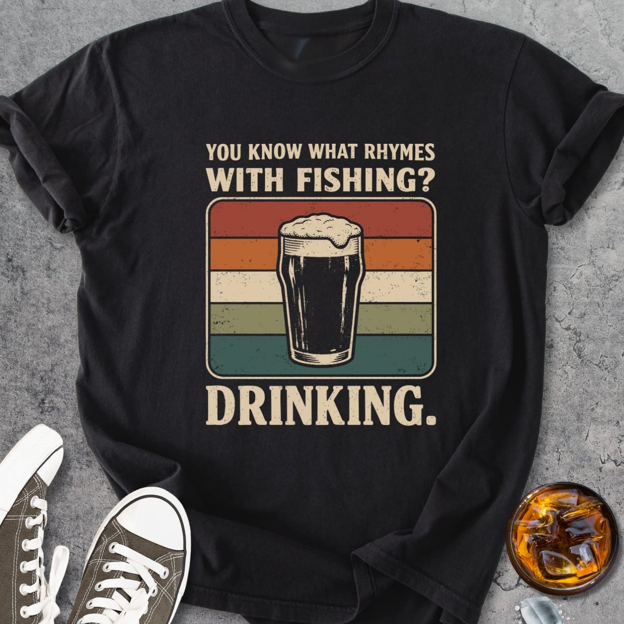 What Rhymes With Fishing - Vintage Heavyweight Tee