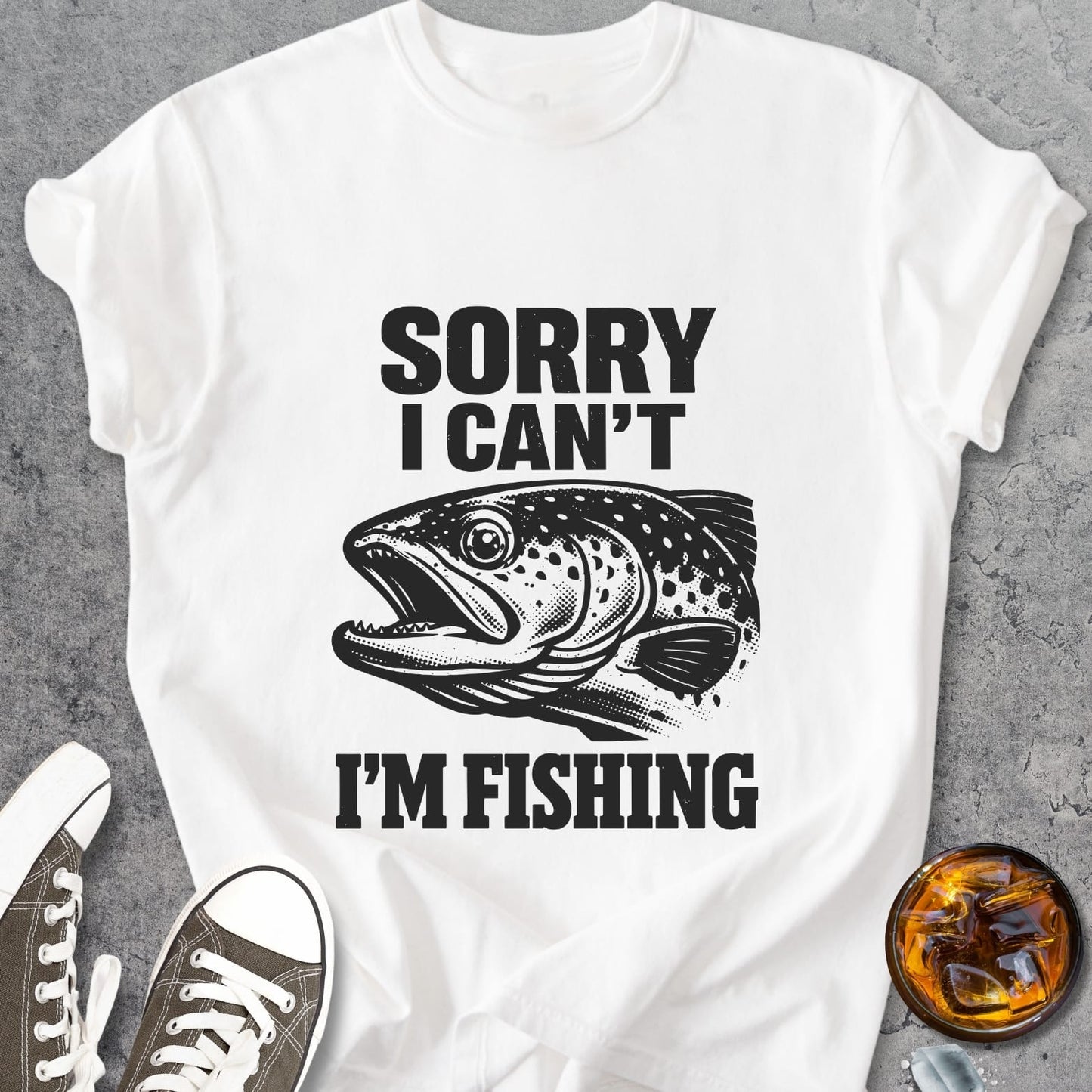 Sorry, I Can't. I'm Fishing - Vintage Heavyweight Tee