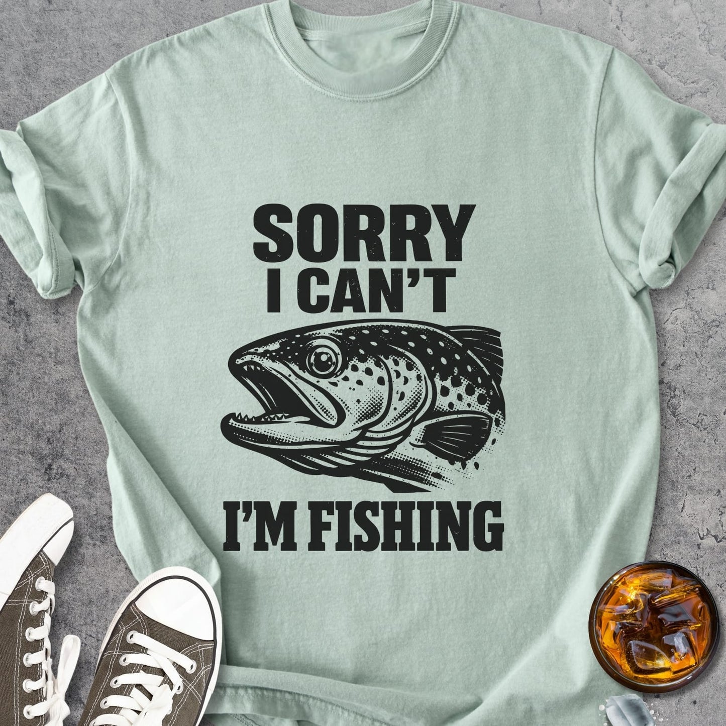 Sorry, I Can't. I'm Fishing - Vintage Heavyweight Tee