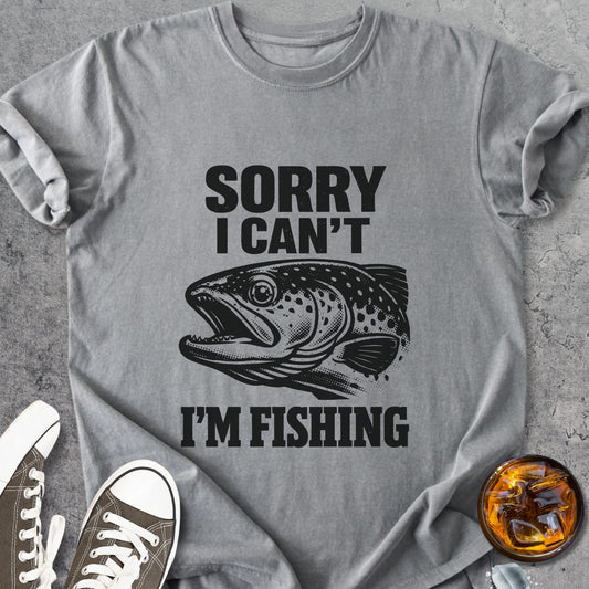 Sorry, I Can't. I'm Fishing - Vintage Heavyweight Tee