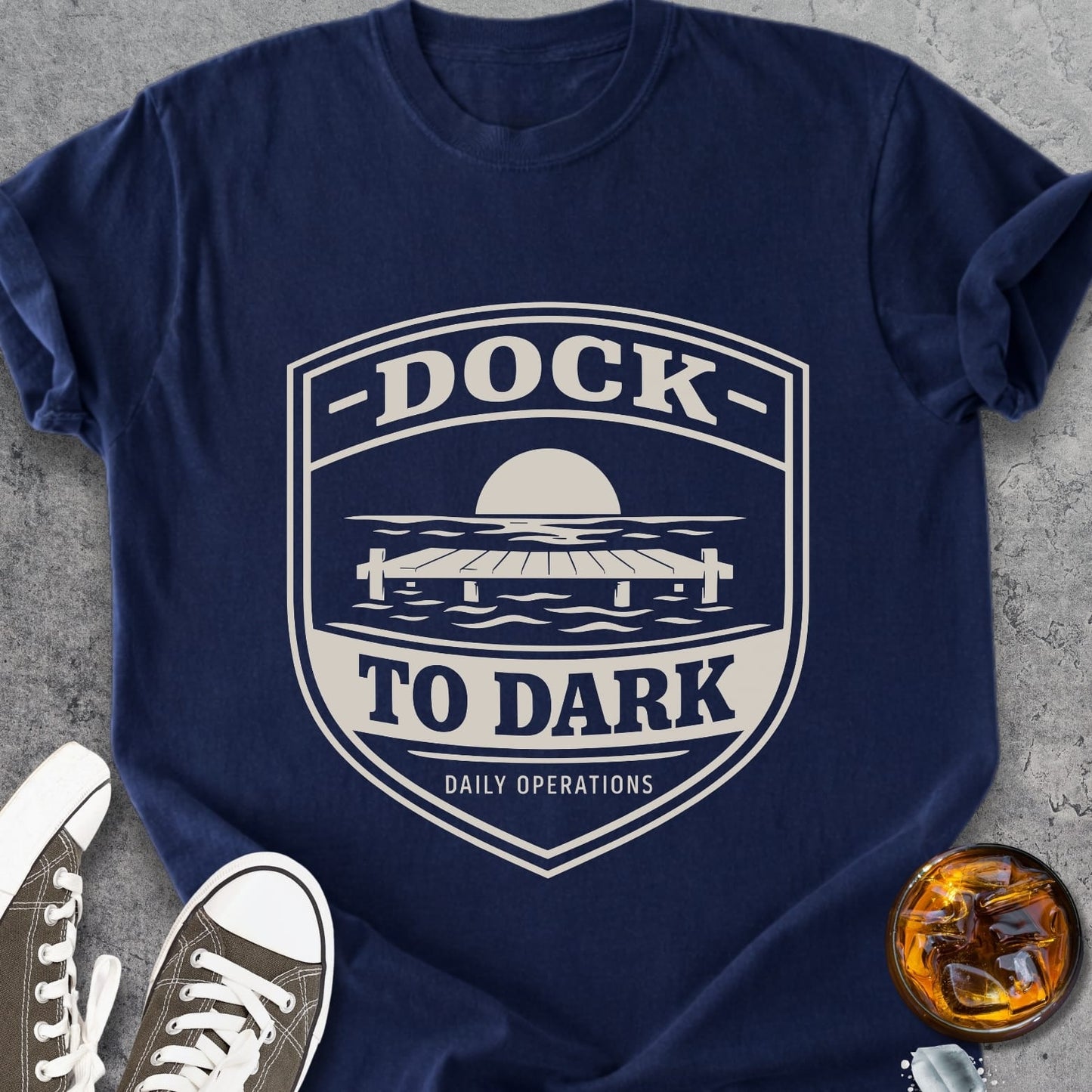 Dock To Dark - Premium Heavyweight Tee