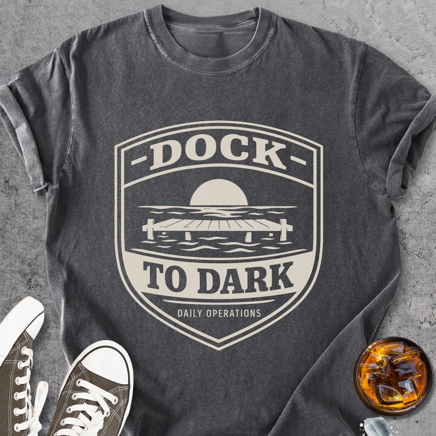 Dock To Dark - Premium Heavyweight Tee