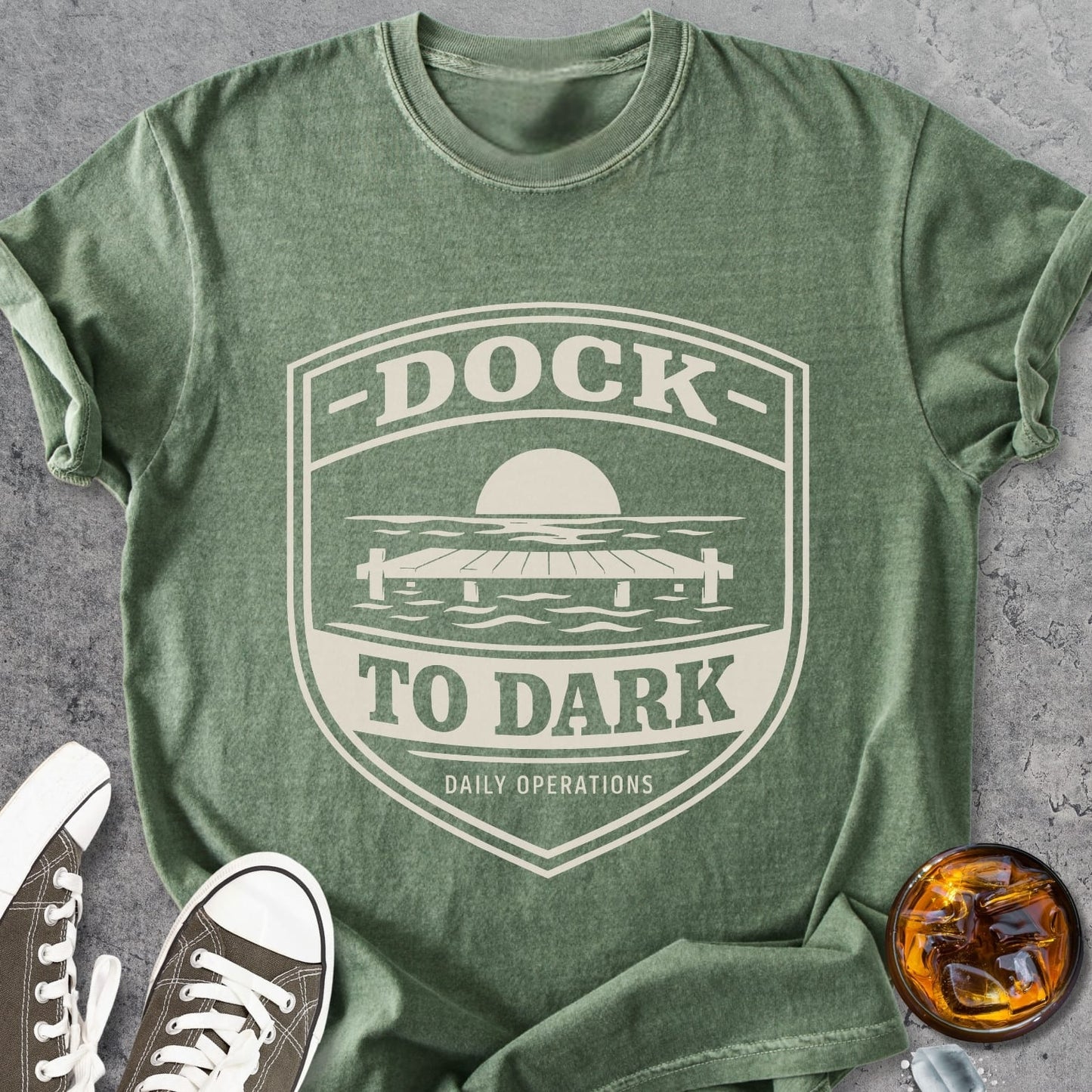 Dock To Dark - Premium Heavyweight Tee