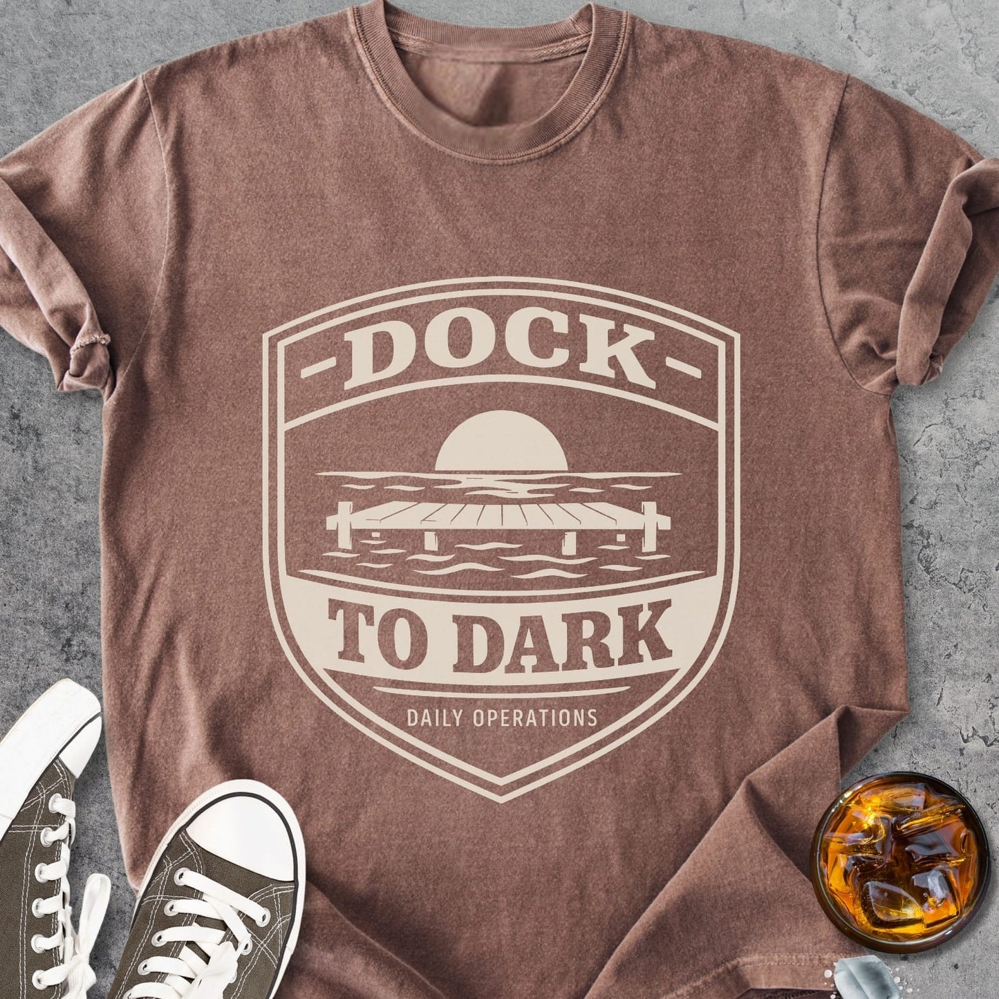 Dock To Dark - Premium Heavyweight Tee