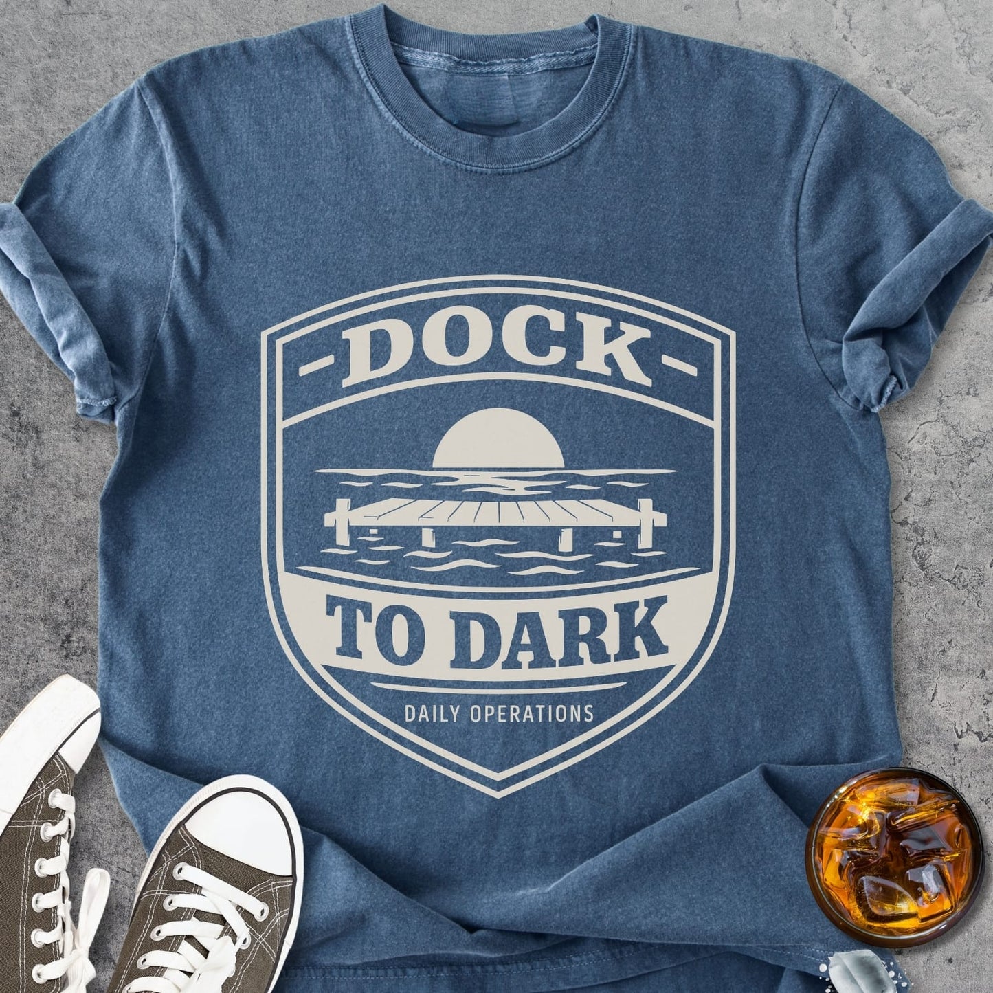 Dock To Dark - Premium Heavyweight Tee