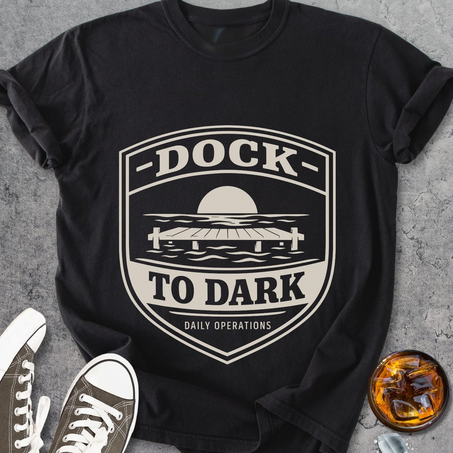 Dock To Dark - Premium Heavyweight Tee
