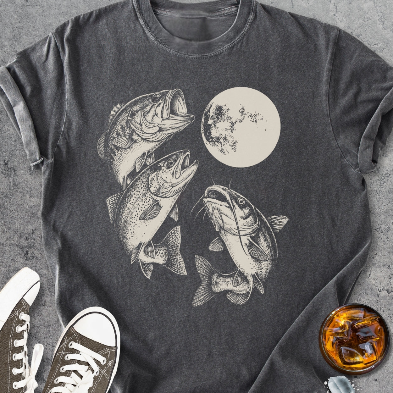 Hooked After Dark - Premium Heavyweight Tee
