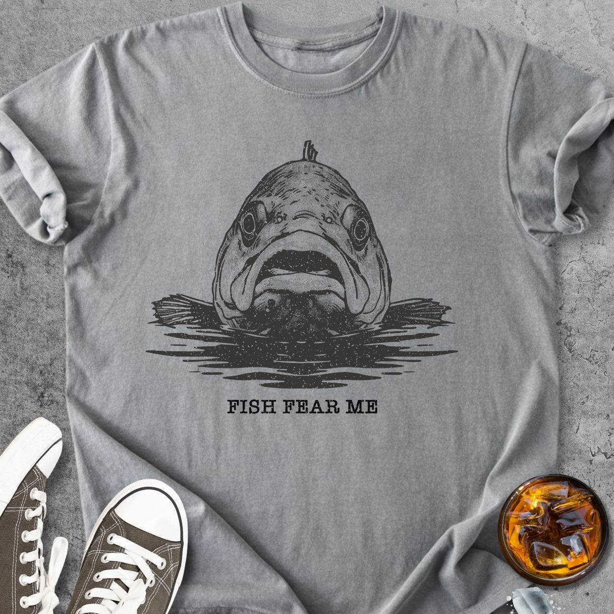 Fish Fear Me - Premium Heavyweight Tee