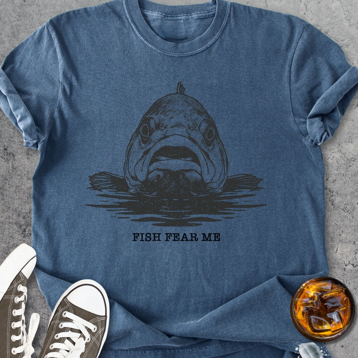 Fish Fear Me - Premium Heavyweight Tee