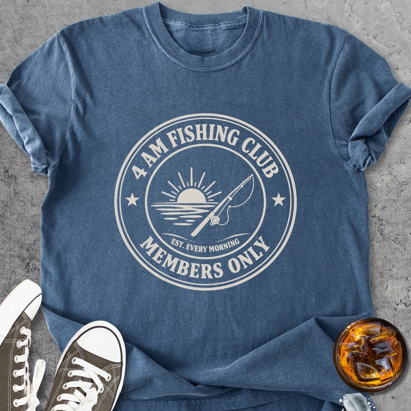 4 AM Fishing Club - Vintage Heavyweight Tee