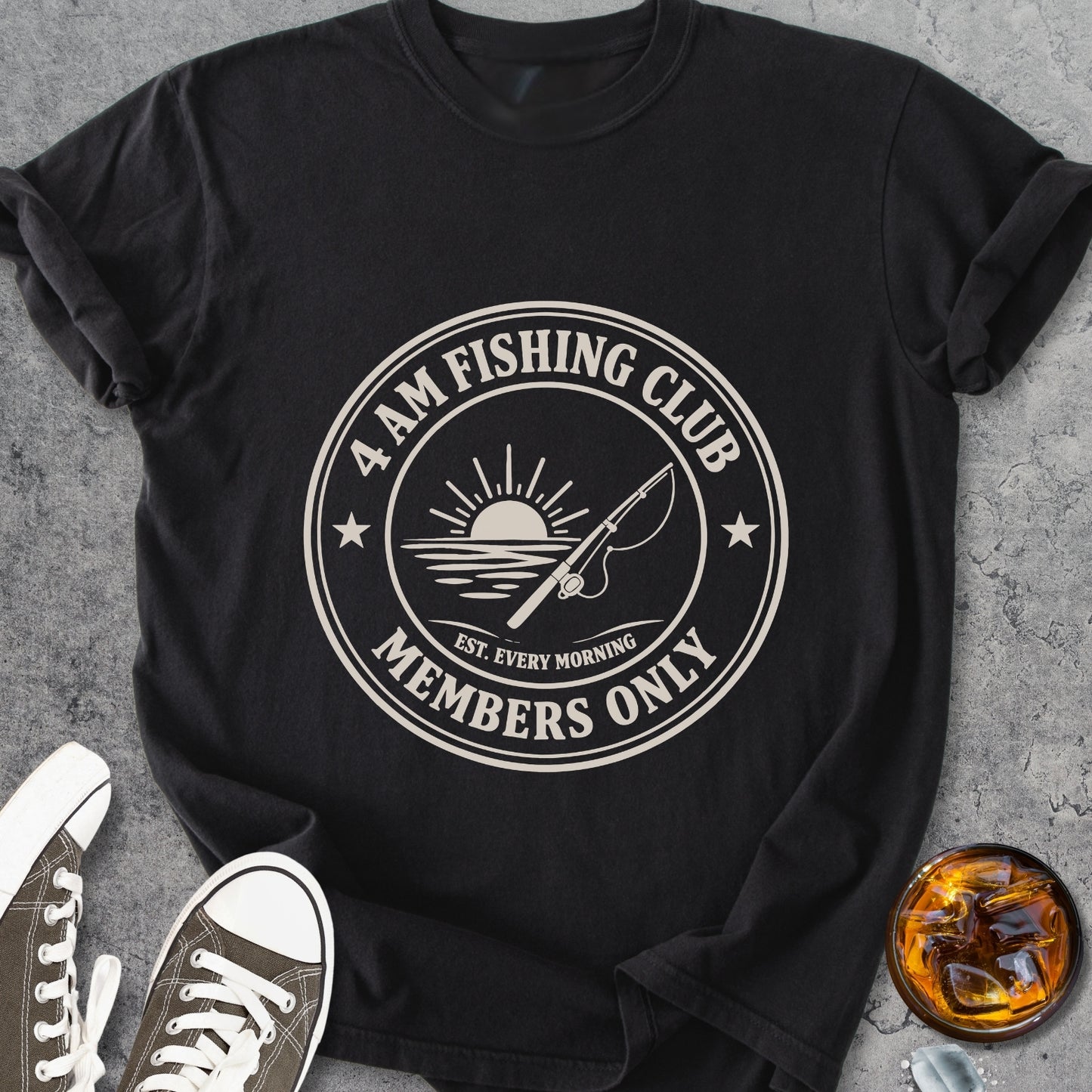 4 AM Fishing Club - Vintage Heavyweight Tee
