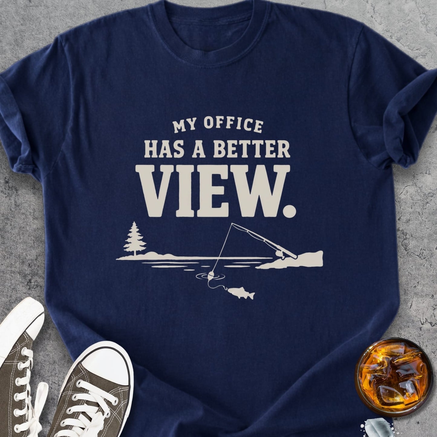 Office With A View - Premium Heavyweight Tee