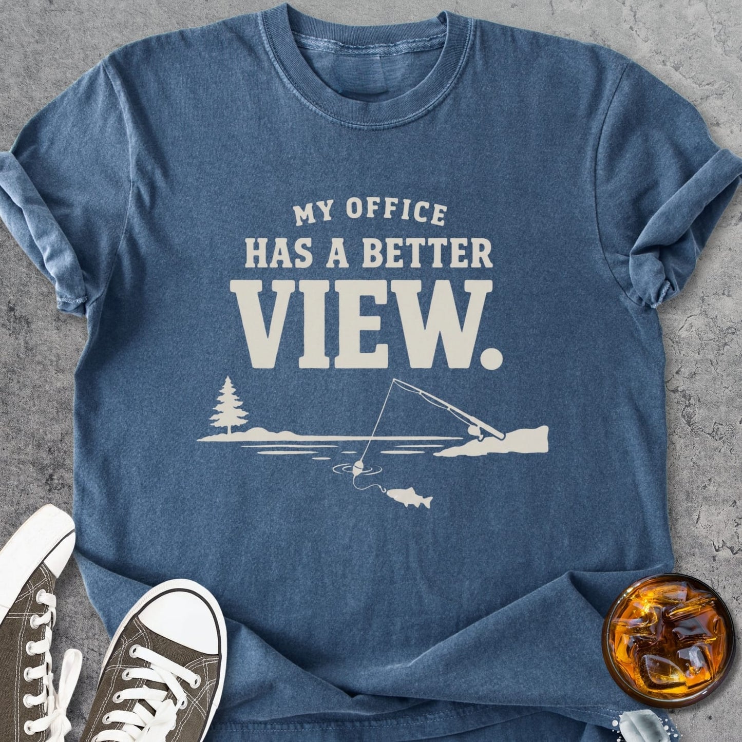 Office With A View - Premium Heavyweight Tee