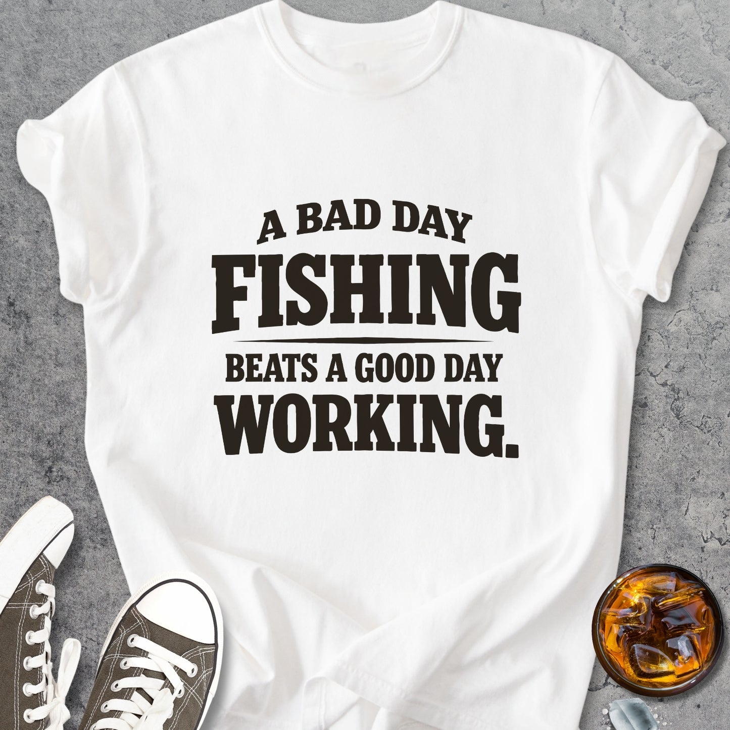 Bad Day Fishing  - Vintage Heavyweight Tee