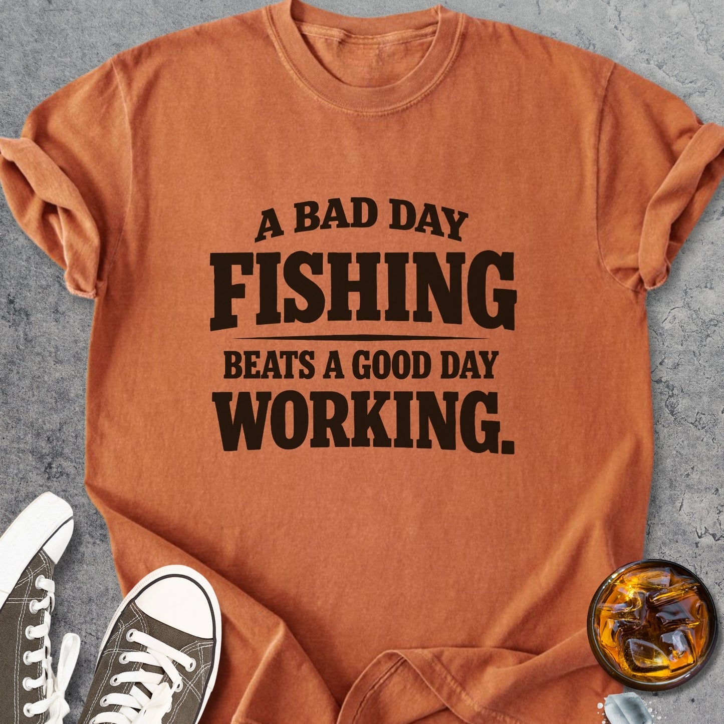 Bad Day Fishing  - Vintage Heavyweight Tee