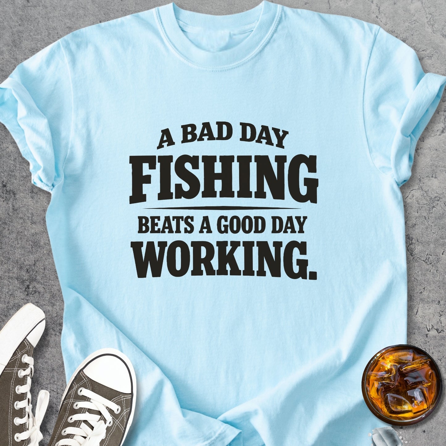 Bad Day Fishing  - Vintage Heavyweight Tee