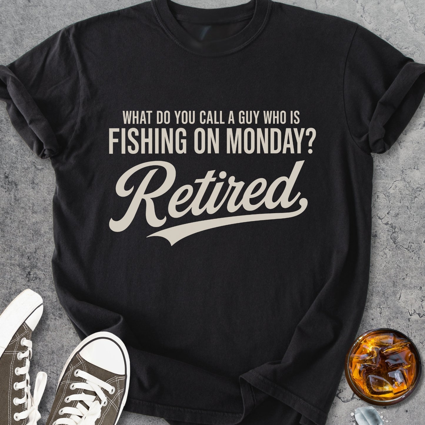 Fishing On Monday - Vintage Heavyweight Tee