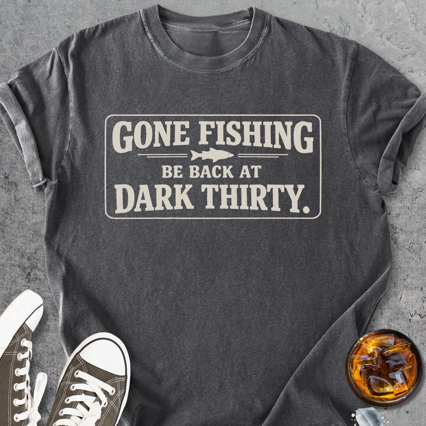 Gone Fishing - Vintage Heavyweight Tee