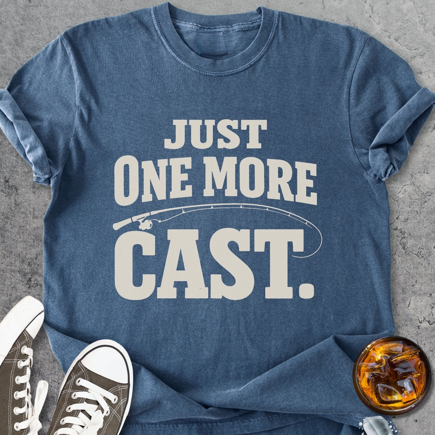 Just One More Cast - Vintage Heavyweight Tee