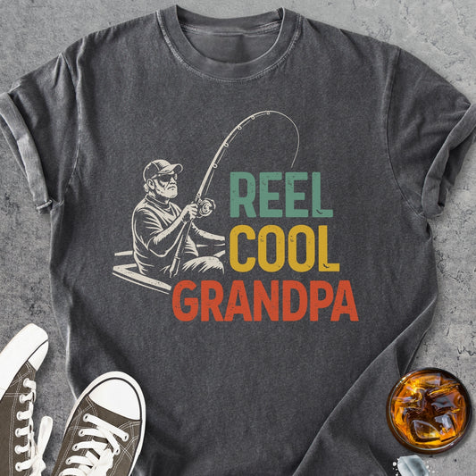 Reel Cool Grandpa - Vintage Heavyweight Tee