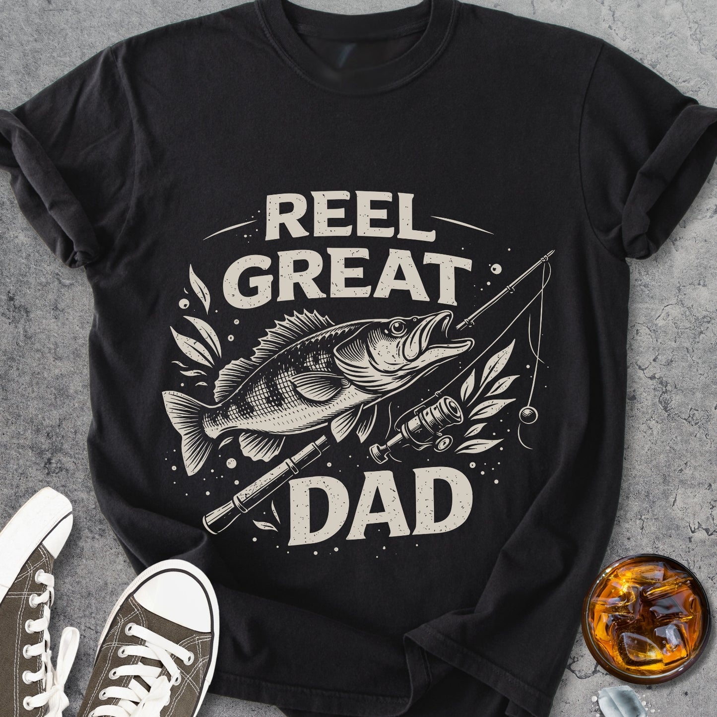 Reel Great Dad - Vintage Heavyweight Tee