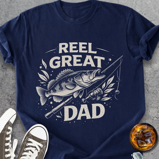 Reel Great Dad - Vintage Heavyweight Tee