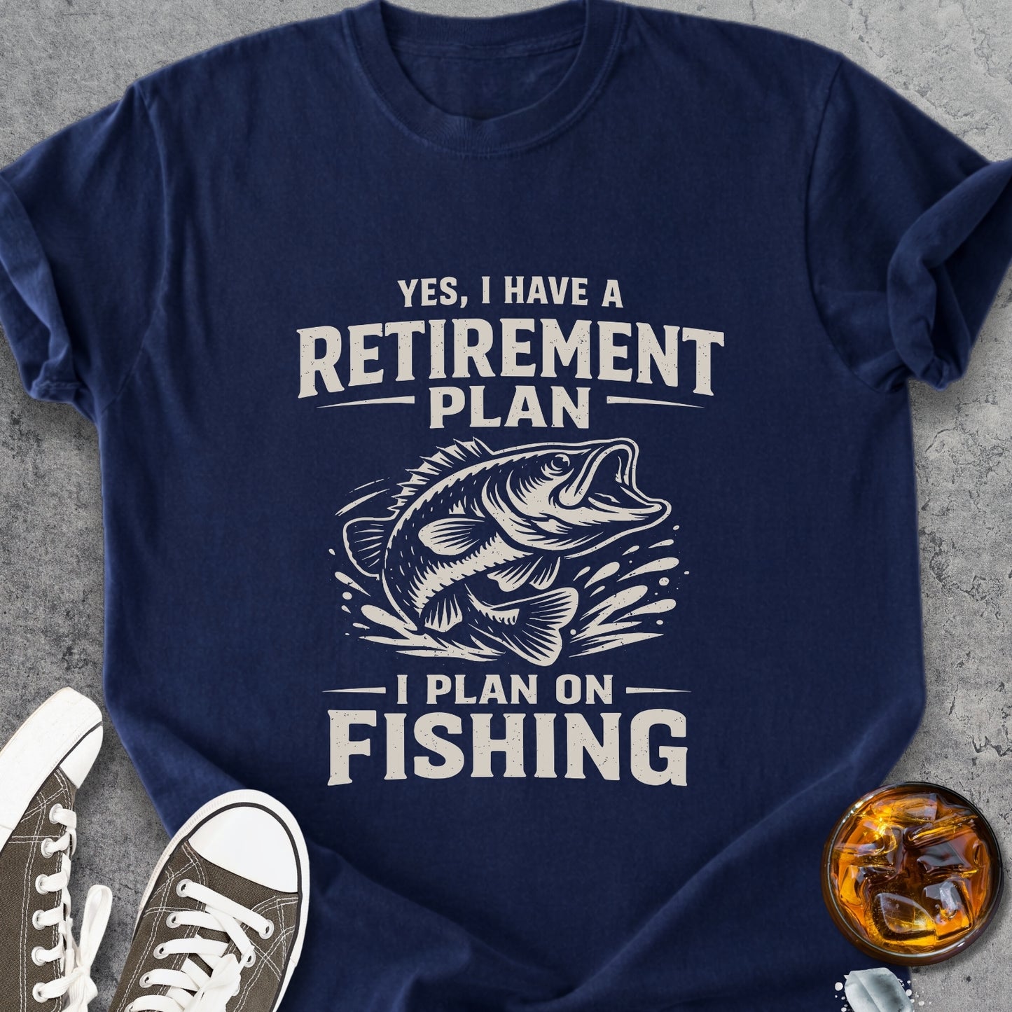 Retirement Plan Fishing - Vintage Heavyweight Tee