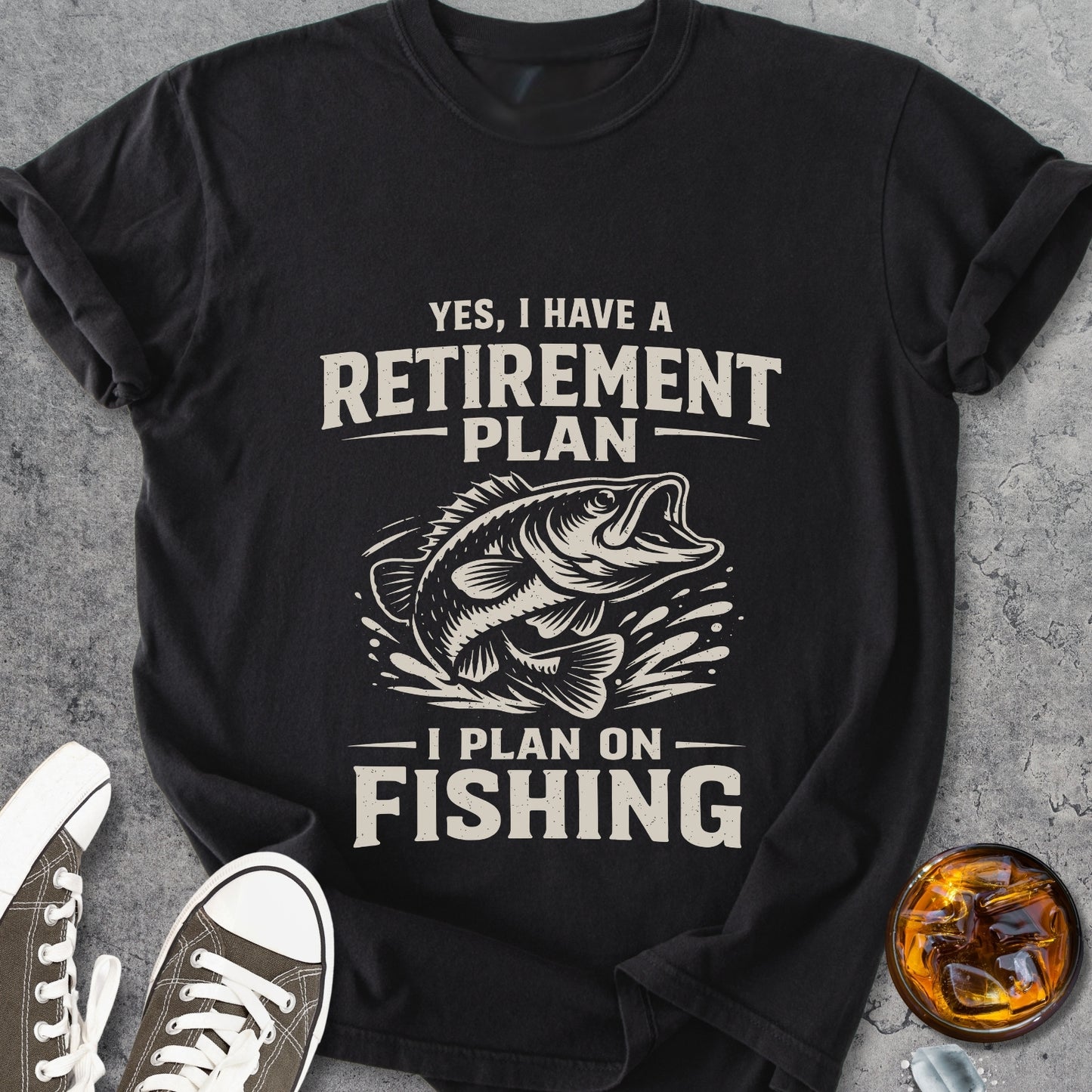 Retirement Plan Fishing - Vintage Heavyweight Tee