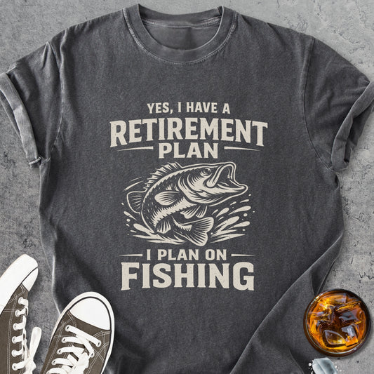 Retirement Plan Fishing - Vintage Heavyweight Tee