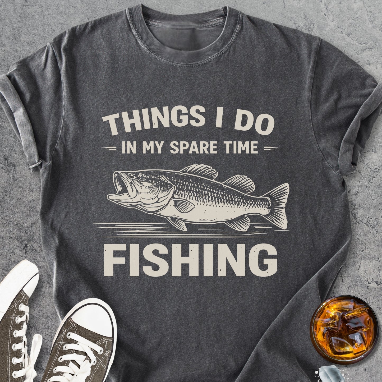 Sparetime Fishing - Vintage Heavyweight Tee