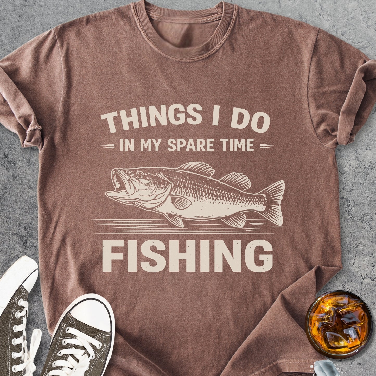 Sparetime Fishing - Vintage Heavyweight Tee
