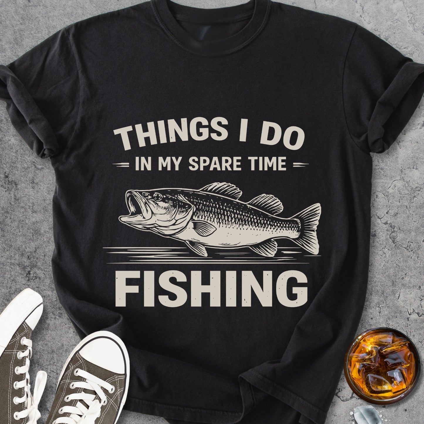 Sparetime Fishing - Vintage Heavyweight Tee