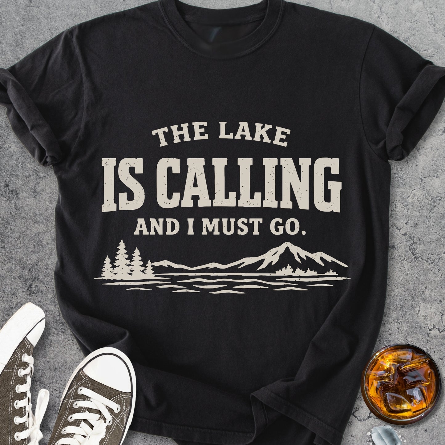 The Lake Is Calling - Vintage Heavyweight Tee