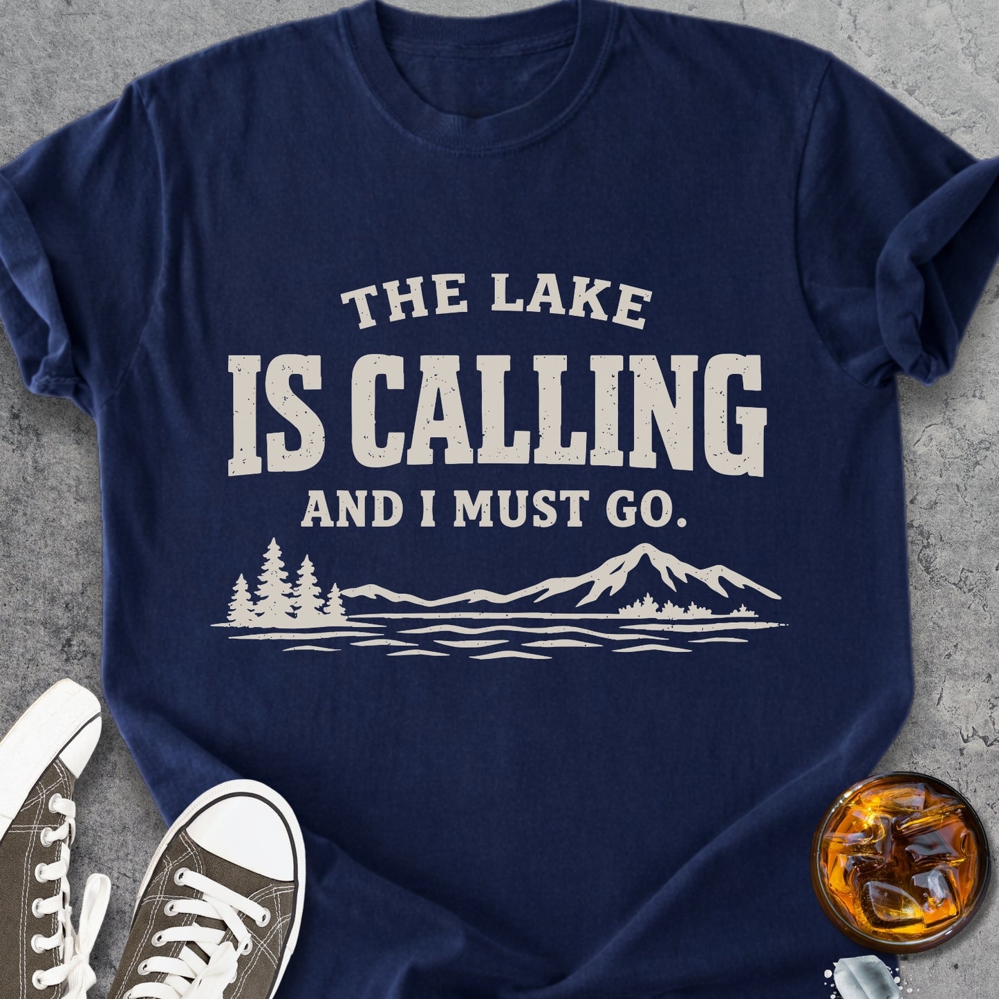 The Lake Is Calling - Vintage Heavyweight Tee