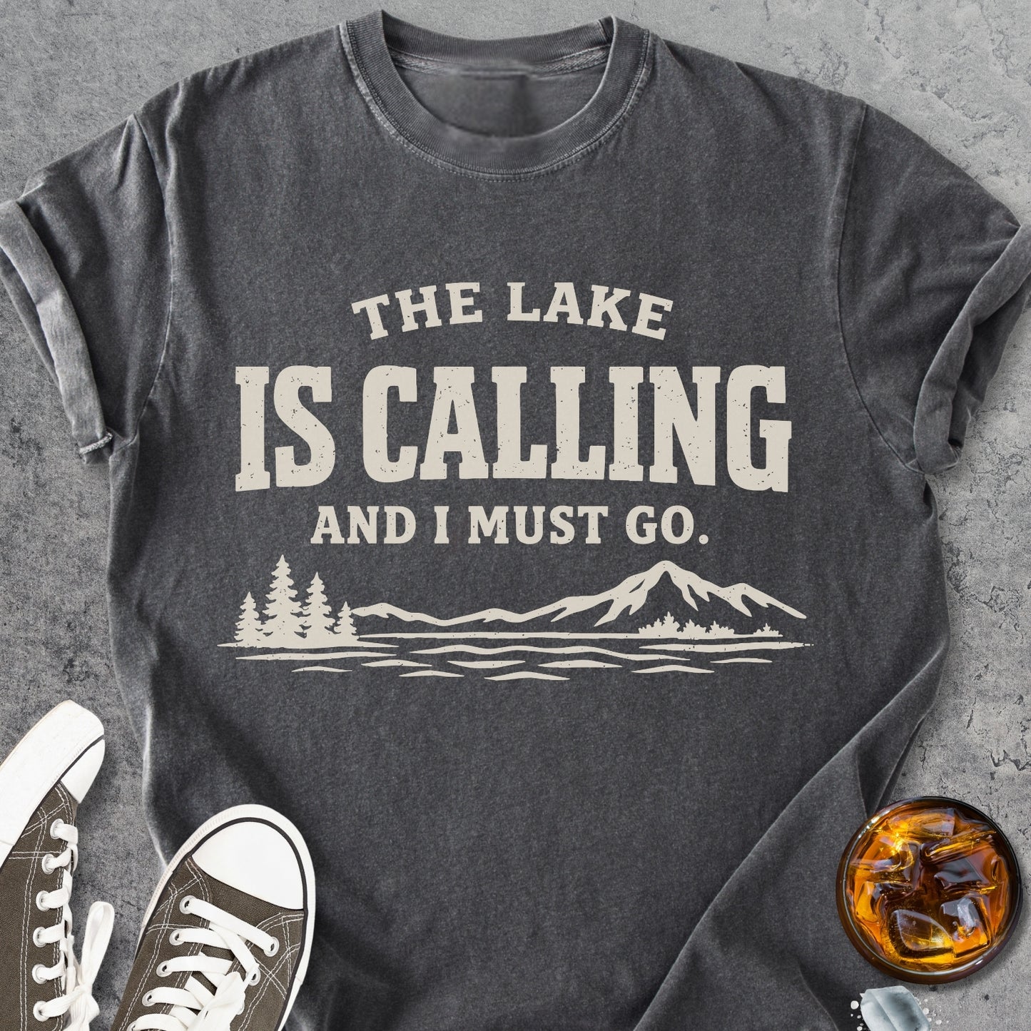 The Lake Is Calling - Vintage Heavyweight Tee