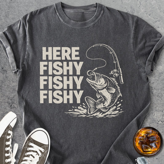 Here Fishy - Vintage Heavyweight Tee