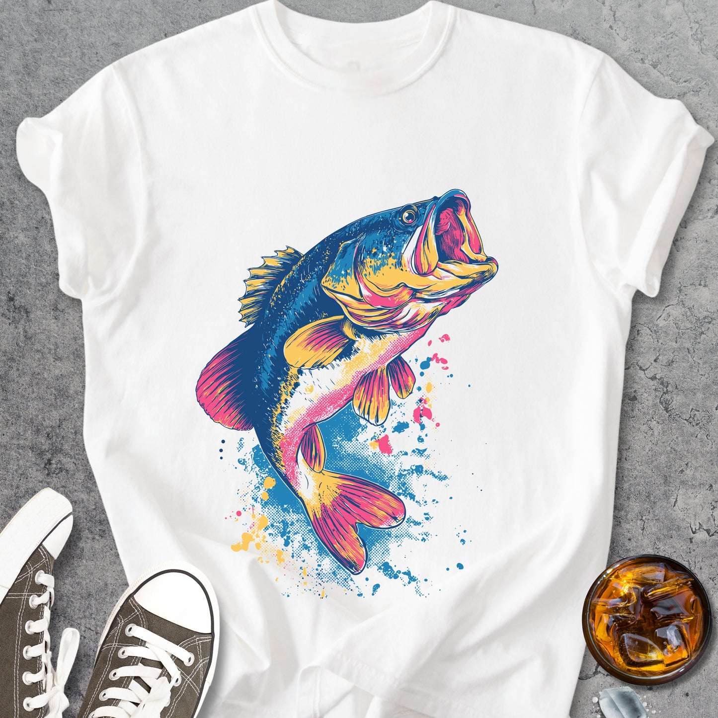 Neon Strike Bass - Vintage Heavyweight Tee