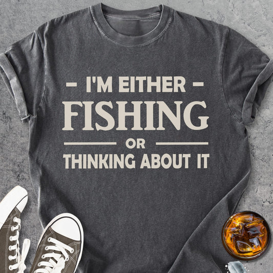 Fishing Or Thinking About It - Vintage Heavyweight Tee