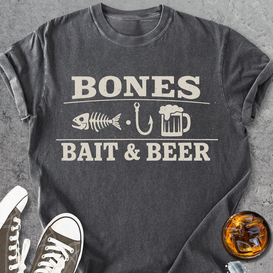 Bones Bait And Beer - Vintage Heavyweight Tee