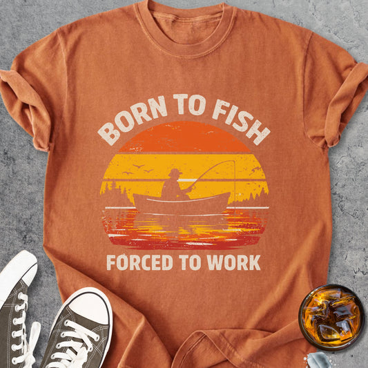 Born To Fish - Vintage Heavyweight Tee